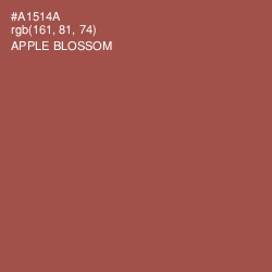 #A1514A - Apple Blossom Color Image